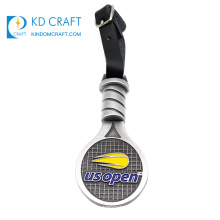 High quality custom design your own metal 3d enamel silver plated sports tennis medal for souvenir